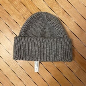 NWT Madewell Gray Ribbed Knit Beanie